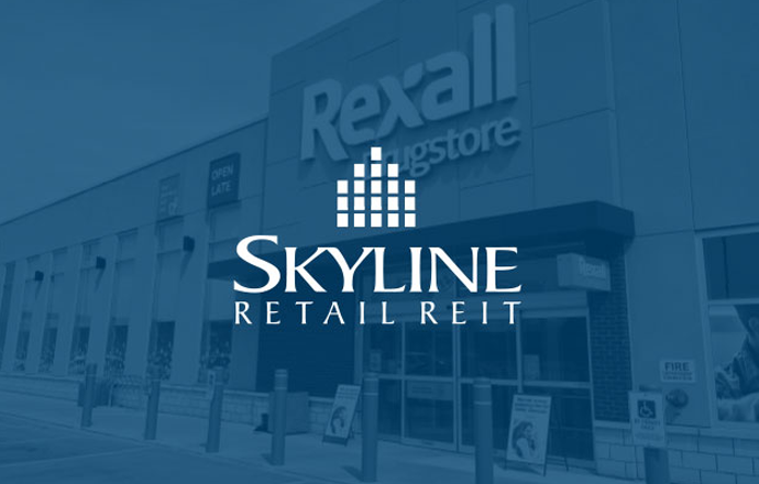 Skyline Retail REIT logo overlayed on a portfolio asset.