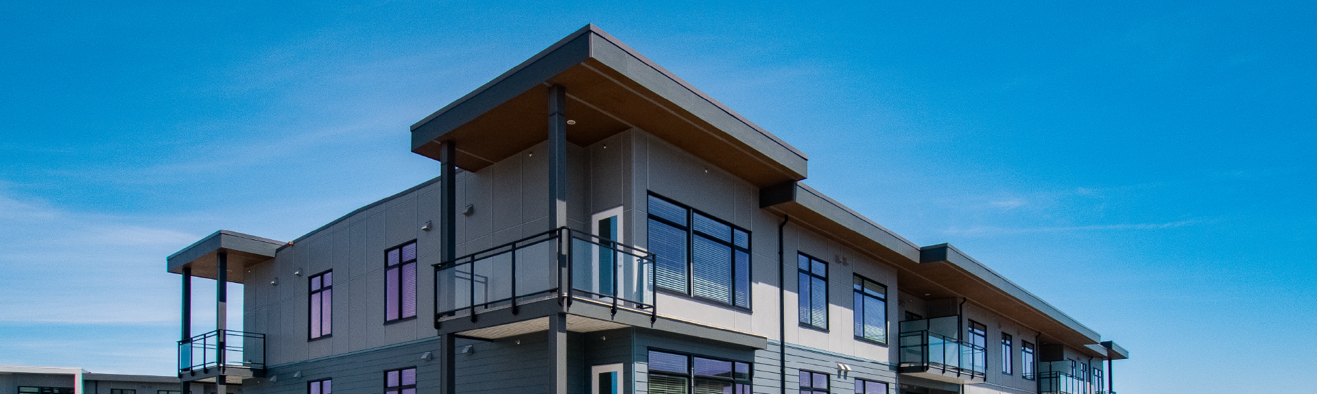 Exterior of an apartment building in Nanaimo, British Columbia